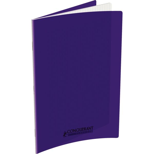 CONQUERANT CLASSIQUE Cahier 240 x 320 mm, Seyès, violet — Cahiers francais