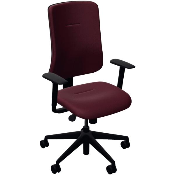 Fauteuil Early Tissu bordeaux, N.C — MOBILIER