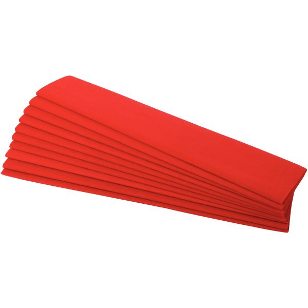 Paquet de 10 feuilles crépon supérieur 250x50 rouge, N.C — TRAVAUX MANUELS
