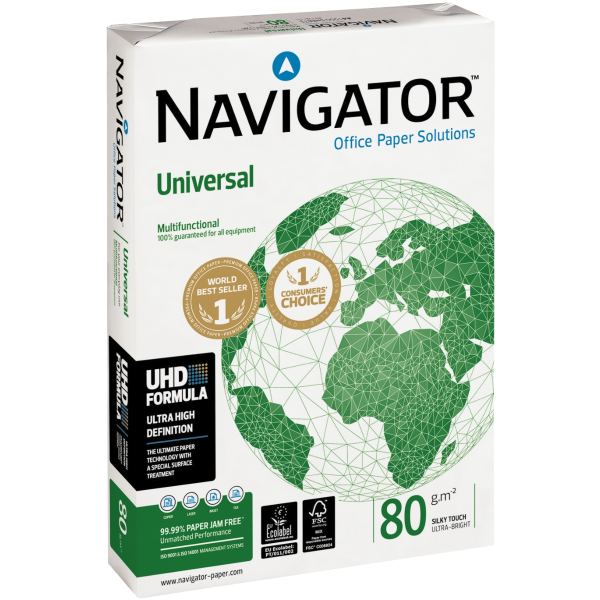 Ramette de 500 feuilles format A3 blanc NAVIGATOR — PAPIERS