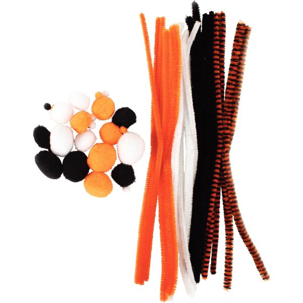 Pack chenilles et pompons Halloween, N.C — TRAVAUX MANUELS