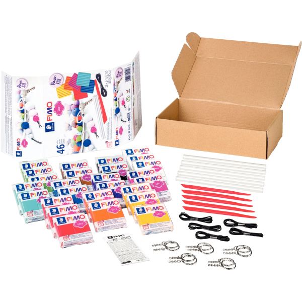 FIMO SOFT Kit de pâte à modeler "Basic XXL", 46 pièces — Pâte à modeler