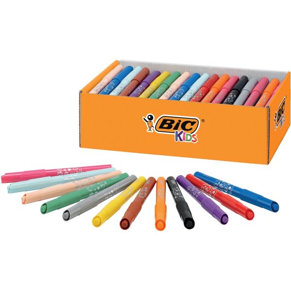 BIC KIDS Feutre Visacolor XL ecolutions, Class Pack — Feutres