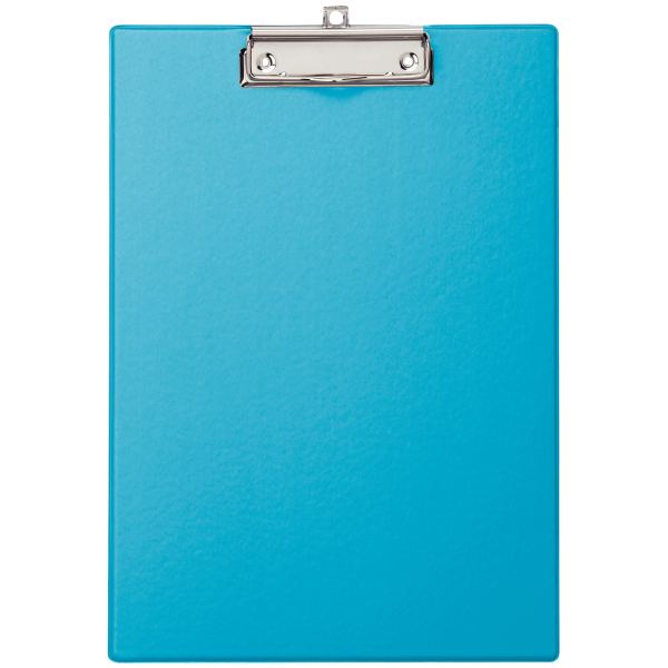 Plaque porte bloc en plastique format A4+ bleu, Wonday — CAHIERS ET DERIVES DE PAPIER
