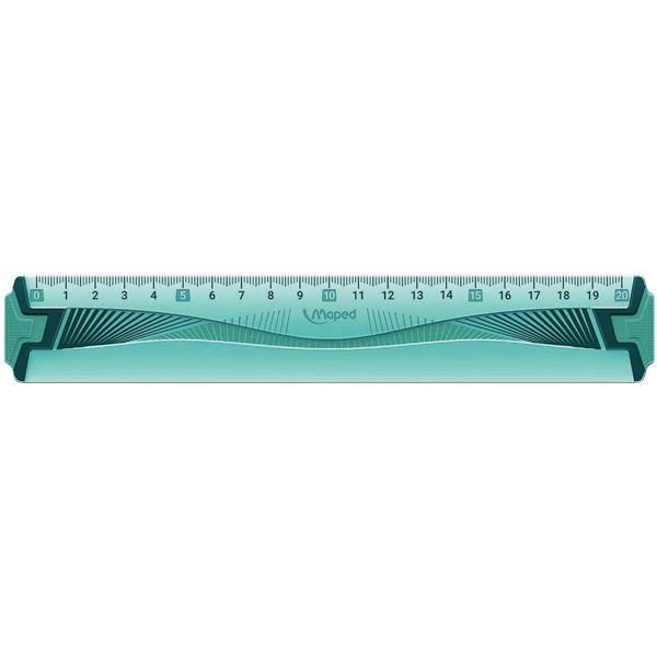 Maped Règle plate Twist'n Flex, 200 mm, incassable, flexible — Instruments de dessin