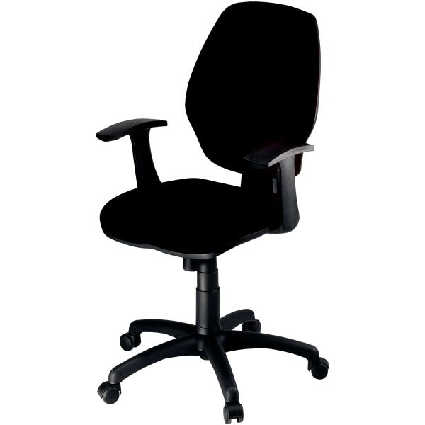 Siège opérateur Master haut dossier noir + paire d'accoudoir, N.C — MOBILIER