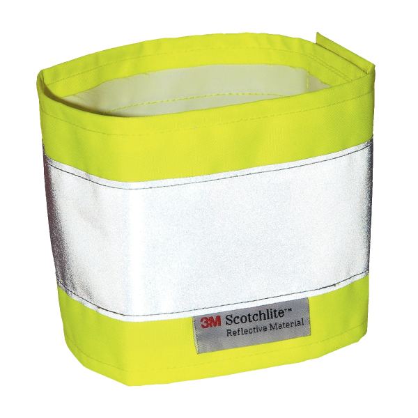Brassard haute visibilité jaune, N.C — SERVICES GENERAUX