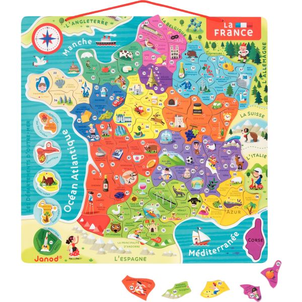 Puzzle magnétique 93 pièces, la France — Non classé