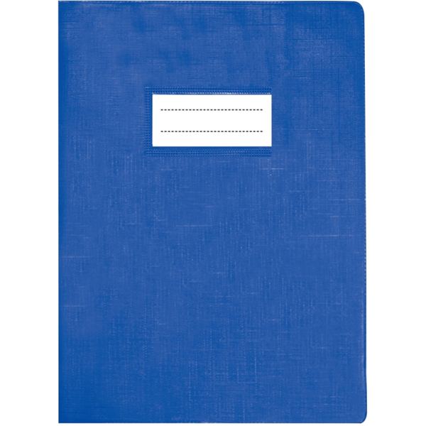 Paquet de 10 protège-cahiers avec rabats épaisseur 22/100ème 24 x 32 cm coloris bleu, N.C — PETIT MATERIEL BUREAU ET ECOLE