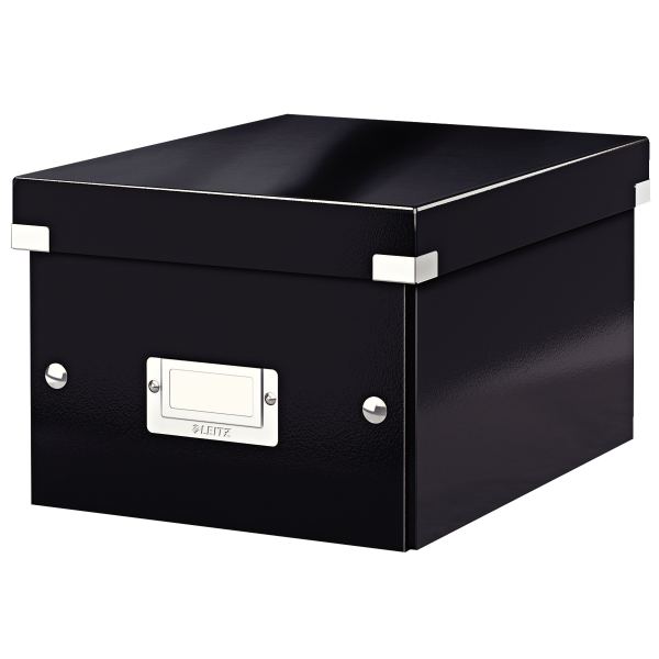 LEITZ Boîte de rangement Click & Store WOW, A5, noir — Boîte de rangement, carton