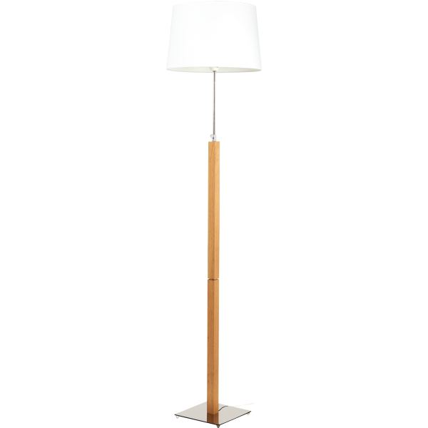 Lampadaire Quatro réglable en chrome chêne clair, N.C — EQUIPEMENT CLASSE ET BUREAU