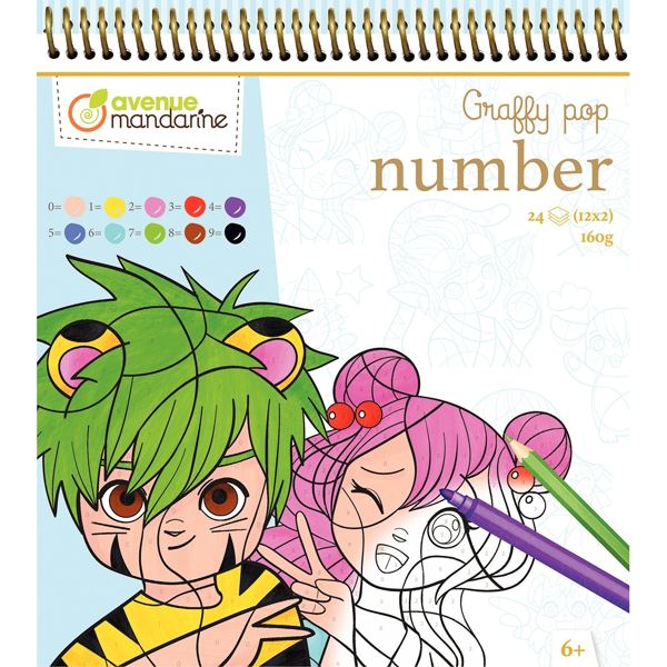 Carnet de mangas a colorier, My Mandarine — TRAVAUX MANUELS
