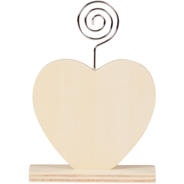 Lot de 6 porte-photos coeur en bois, N.C — TRAVAUX MANUELS