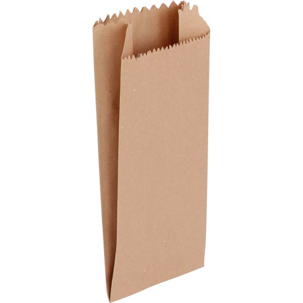 Paquet de 100 sacs kraft brun 12+5x24cm sans poignée — Non classé