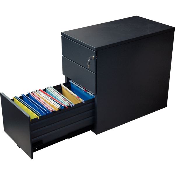 Caisson hauteur bureau professionnel P80 cm en métal 3 tiroi, N.C — MOBILIER