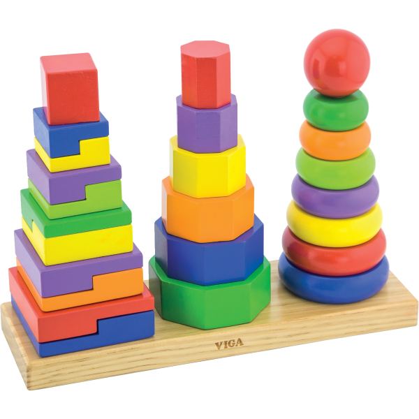Abaque des formes géométriques empilables, N.C — JEUX