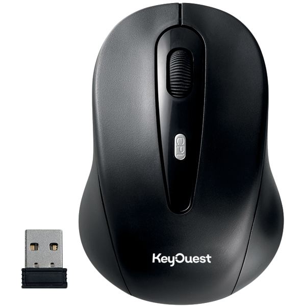 Souris sans fil optique KeyOuest Office couleur noir, N.C — INFORMATIQUE