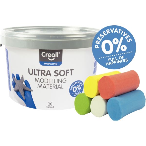 Seau 1.1kg pate a modeler silky soft, N.C — TRAVAUX MANUELS