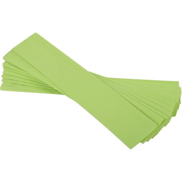 Paquet de 10 feuilles crépon ordinaire 200x50 cm vert clair, N.C — TRAVAUX MANUELS