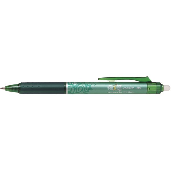 PILOT Stylo roller FRIXION BALL CLICKER 05, vert — Stylos roller