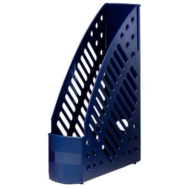 Porte-revues en polystyrène ajouré bleu, N.C — EQUIPEMENT CLASSE ET BUREAU