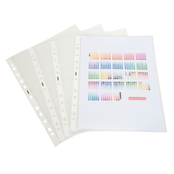 Boite de 100 pochettes perforées en polypropylène lisse 9/10, N.C — CLASSEMENT