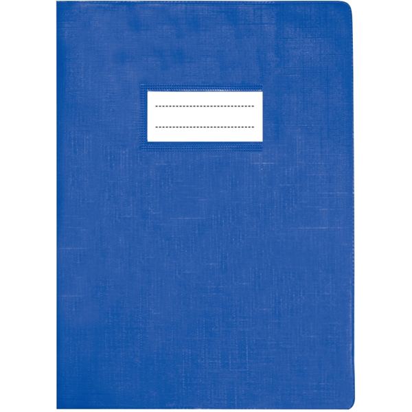 Paquet de 10 protège-cahiers avec rabats épaisseur 22/100ème 21 x 29,7 cm coloris bleu, N.C — PETIT MATERIEL BUREAU ET ECOLE