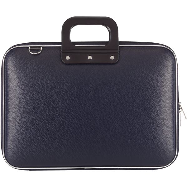 Sacoche classic bombata vinyle 15" navy, N.C — BAGAGERIE