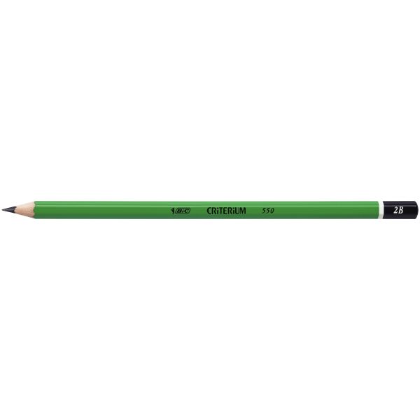 BIC Crayon Criterium 550, degré de dureté: 2B, hexagonal — Crayons à papier
