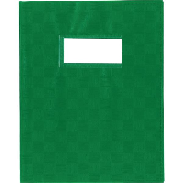 Protège-cahier PP opaque + étiquette, format A4, vert, N.C — PETIT MATERIEL BUREAU ET ECOLE