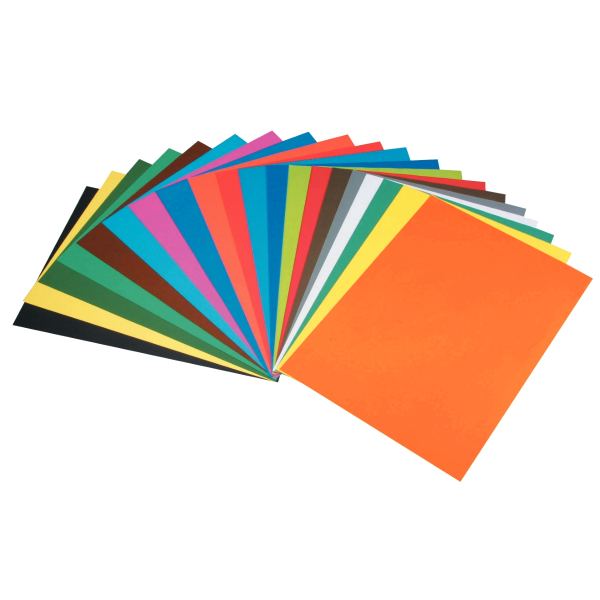 Paquet de 10 feuilles CARTA 50x65 cm 270g rouge, N.C — DESSIN SCOLAIRE ET PROFESSIONNEL