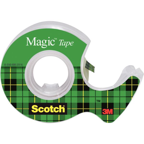 Rouleau adhésif Scotch Magic et dévidoir 19mmx7,5m — Non classé