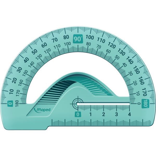 Maped Rapporteur demi-circulaire Flex 180 degrés, 120 mm — Instruments de dessin