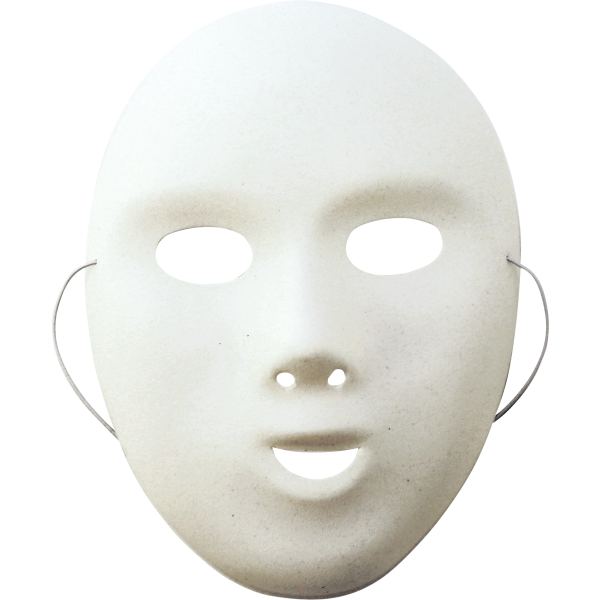 Lot de 12 masques enfants coloris blanc, N.C — TRAVAUX MANUELS
