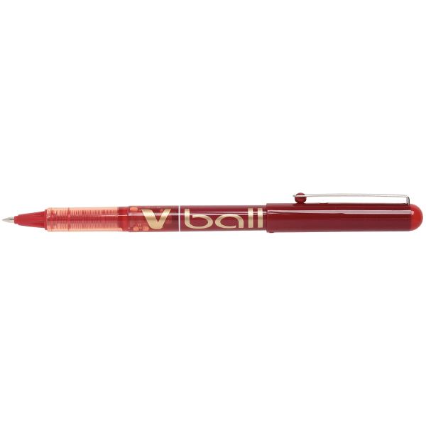 PILOT Stylo roller V Ball VB7, pointe métal, rouge — Stylos roller