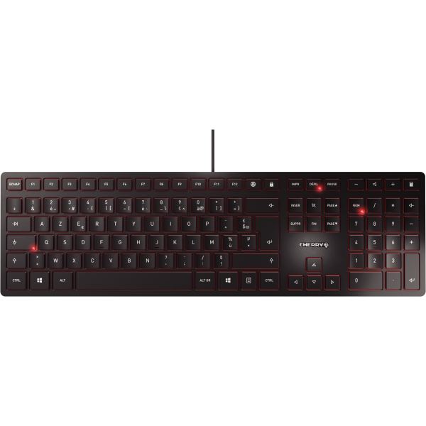 Clavier filaire Cherry KC6000 slim couleur noir, N.C — INFORMATIQUE