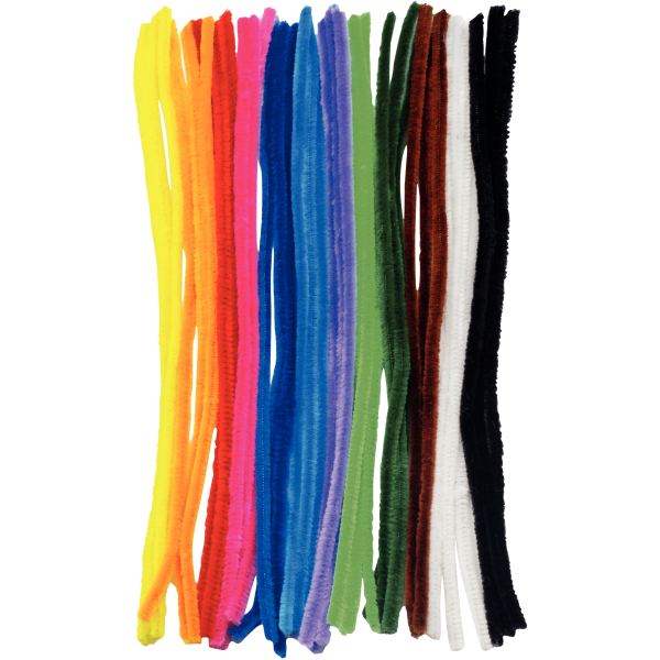 Sachet de 36 chenilles diamètre 6mm longueur 30 cm. 12 colori, N.C — TRAVAUX MANUELS