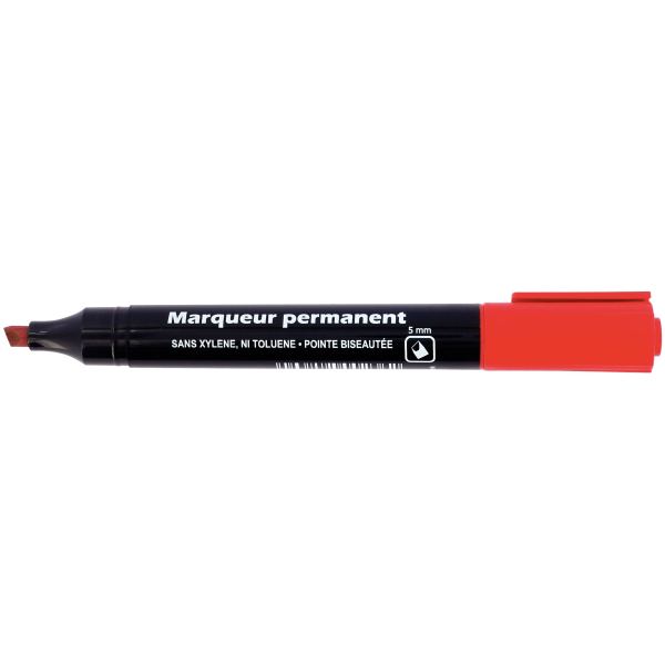 Marqueur permanent Like pointe biseautée rouge — Non classé