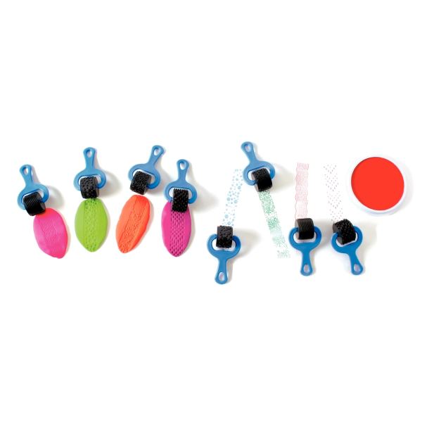 Lot de 4 rouleaux pour peinture et pâte à modeler, coloris b, N.C — DESSIN SCOLAIRE ET PROFESSIONNEL