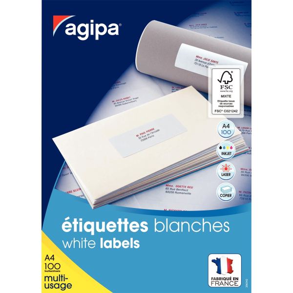 Boîte de 3 300 étiquettes multi-usages l.70mm x H.25mm — Non classé