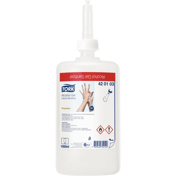 Carton de 6 recharges 1L de gel hydroalcoolique S1, N.C — SERVICES GENERAUX