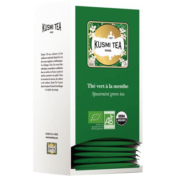 Boite 25 sachets thé vert menthe Kusmi Tea, N.C — PRODUITS ALIMENTAIRES