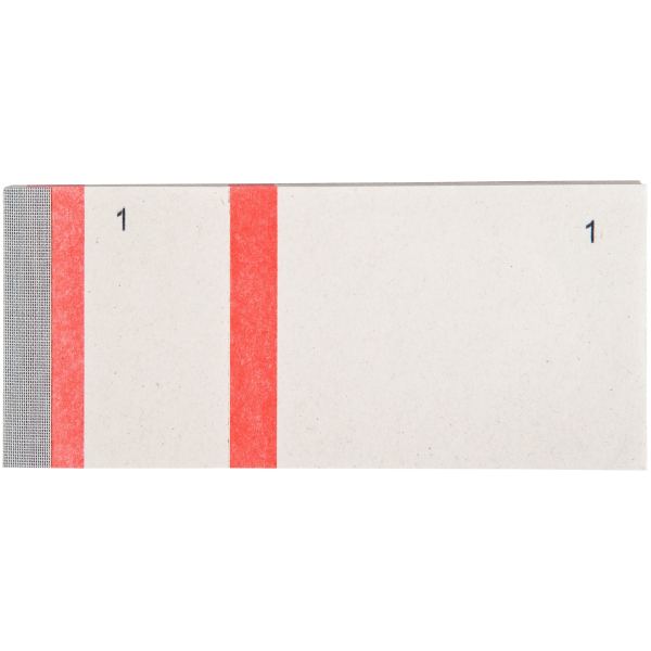 Lot de 10 blocs numérotés à souches 1 souche, coloris rouge, N.C — CAHIERS ET DERIVES DE PAPIER