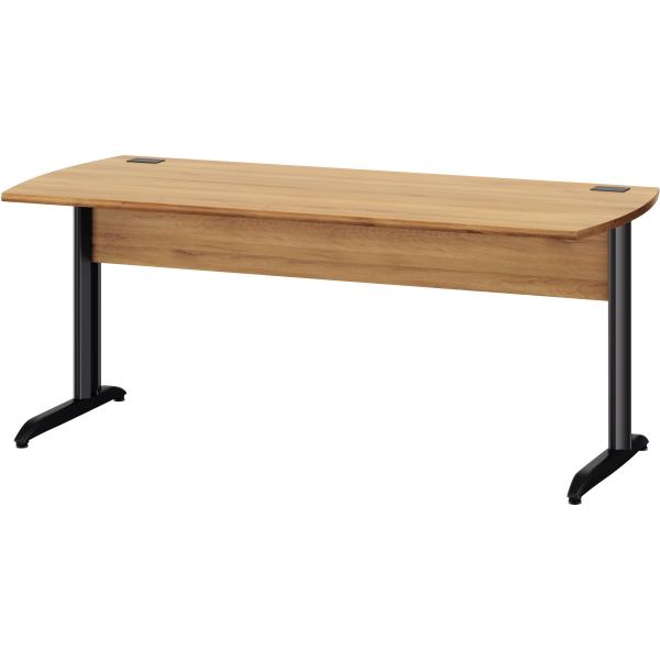 Table bureau pieds métal L180 cm Jazz+ Chêne du Bocage, N.C — MOBILIER