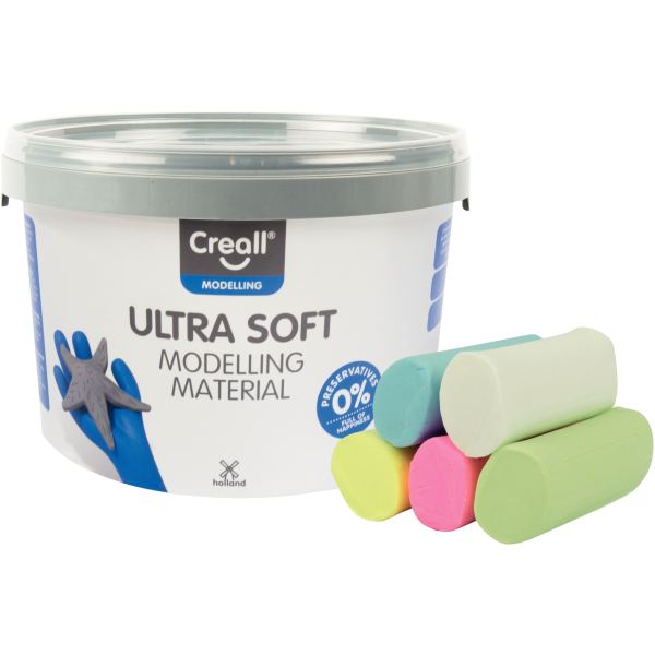 Seau 1.1 kg pate modeler soft pastel, N.C — TRAVAUX MANUELS
