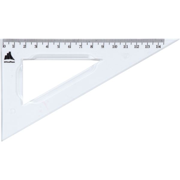 Equerre plastique graduée, 60° 16 cm — Non classé
