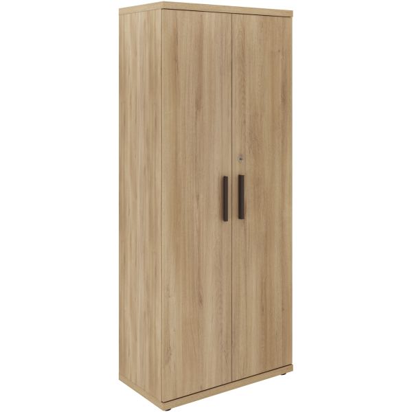 Rangement haut 2 portes Brabant L80 xH194 xP45 cm chêne du boca, N.C — MOBILIER
