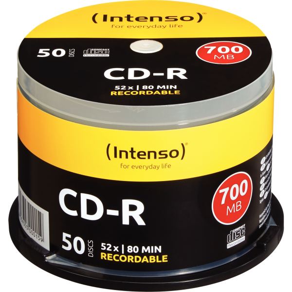Spindle de 50 CD-R Intenso 700 Mo 52X, N.C — INFORMATIQUE