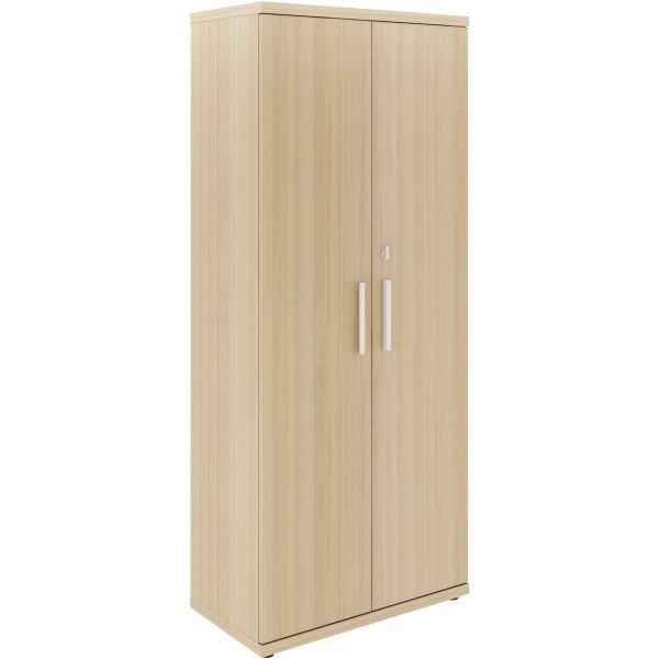 Rangement haut 2 portes Brabant L80 xH194 xP45 cm chêne structu, N.C — MOBILIER
