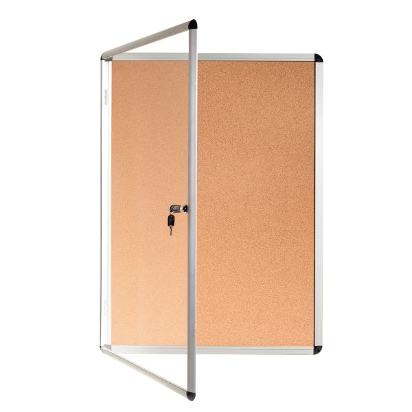 Vitrine d'intérieur fond liège pour 9 documents A4, Bi-Office — EQUIPEMENT CLASSE ET BUREAU